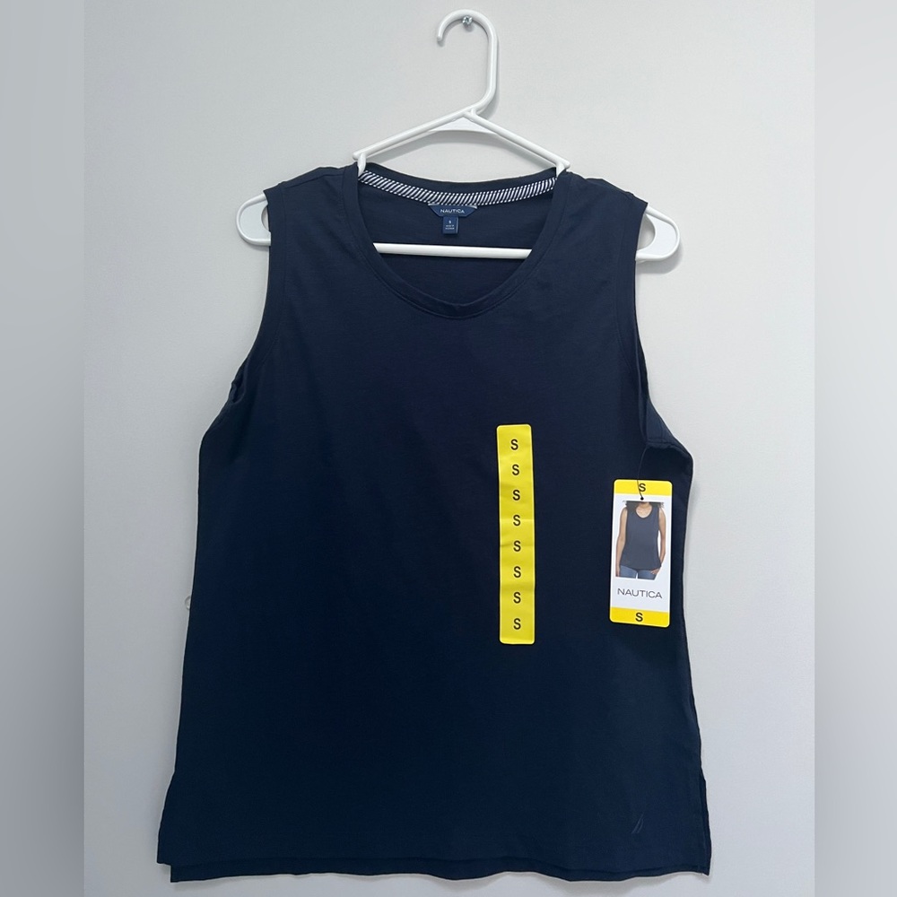 Nautica navy blue sleeveless top